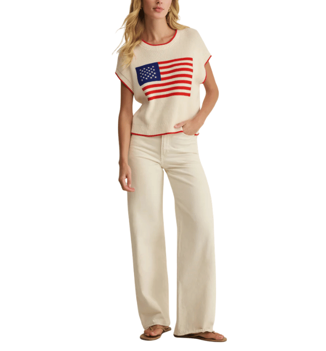 (Z SUPPLY) Sleeveless Patriot Sweater