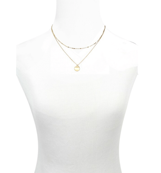 Mia Layered Coin Necklace