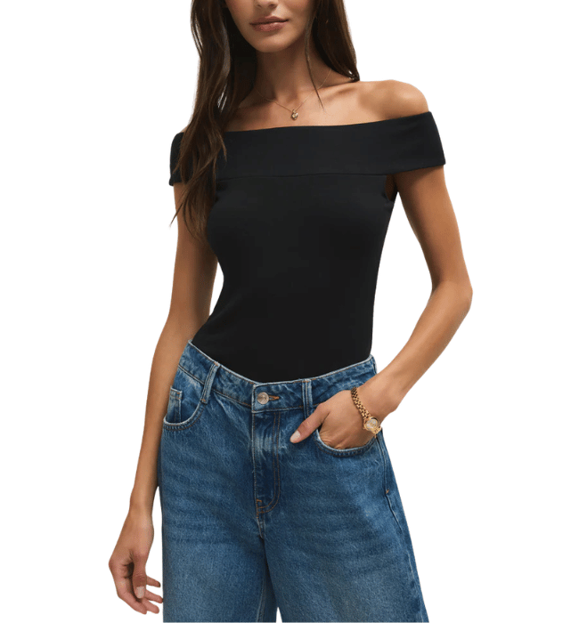 (Z SUPPLY) Second Skin Off Shoulder Top