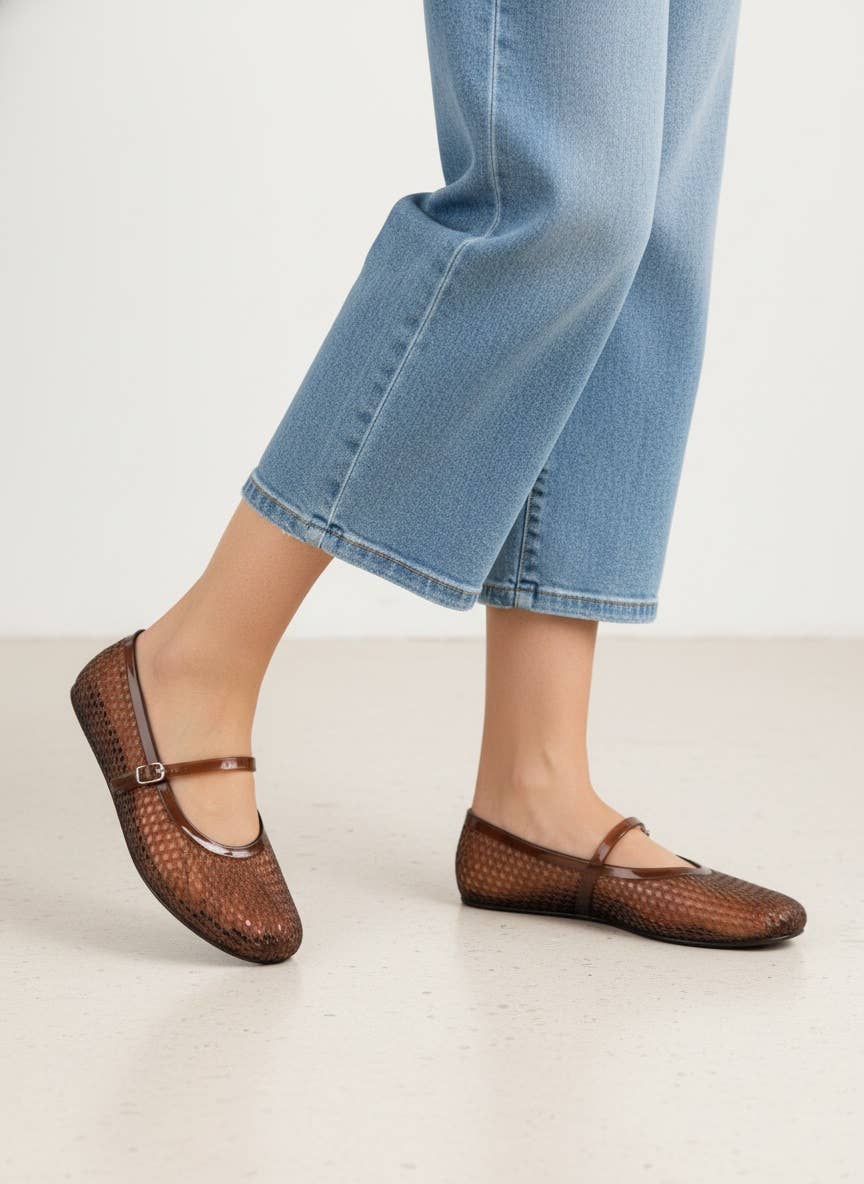 Classic Mesh Mary Jane Flats