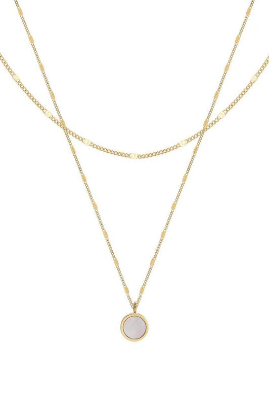 18K Non Tarnish Dainty Pendant Necklace