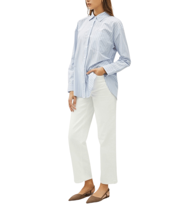 Billie Blue Stripe Button Down