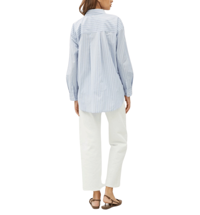 Billie Blue Stripe Button Down