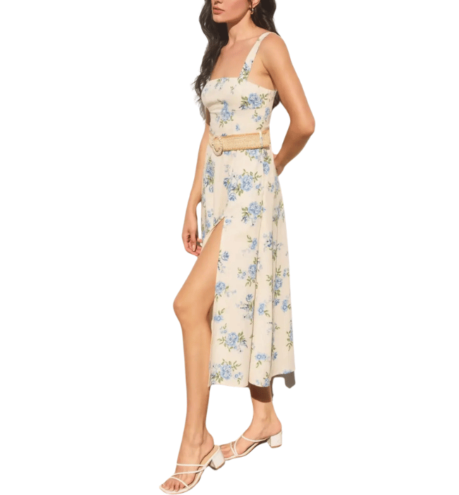 Vivienne Blue Floral Dress