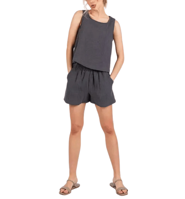 Katrina Gauze Sleeveless Top