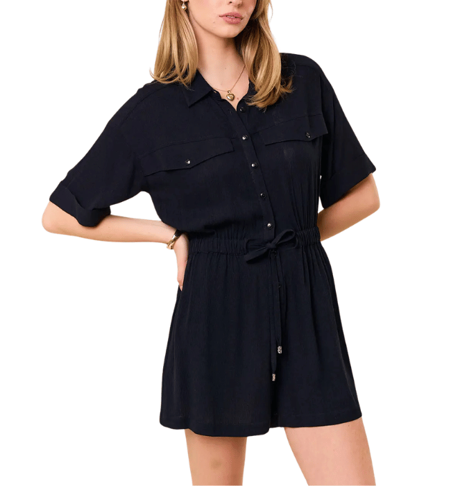 Aimee Drawstring Romper
