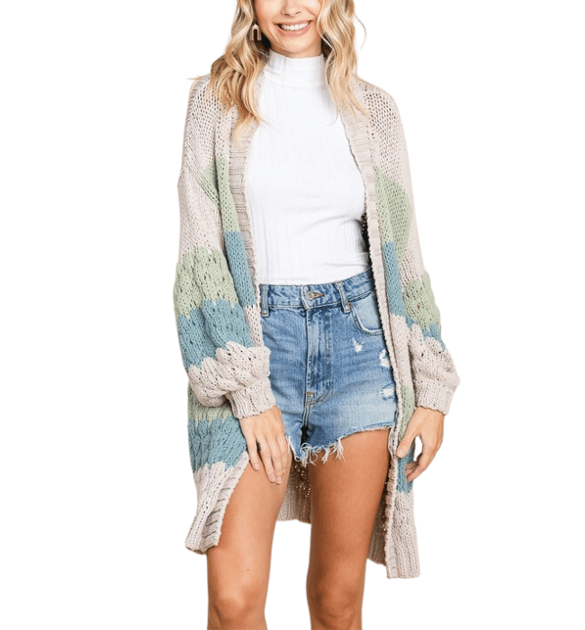 Cara Colorblock Cardigan