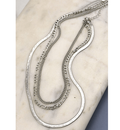 Multi-Chain Sterling Silver Necklace