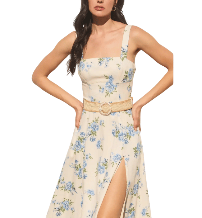 Vivienne Blue Floral Dress
