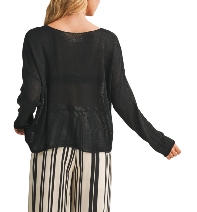 Mia Sheer Knit Pullover