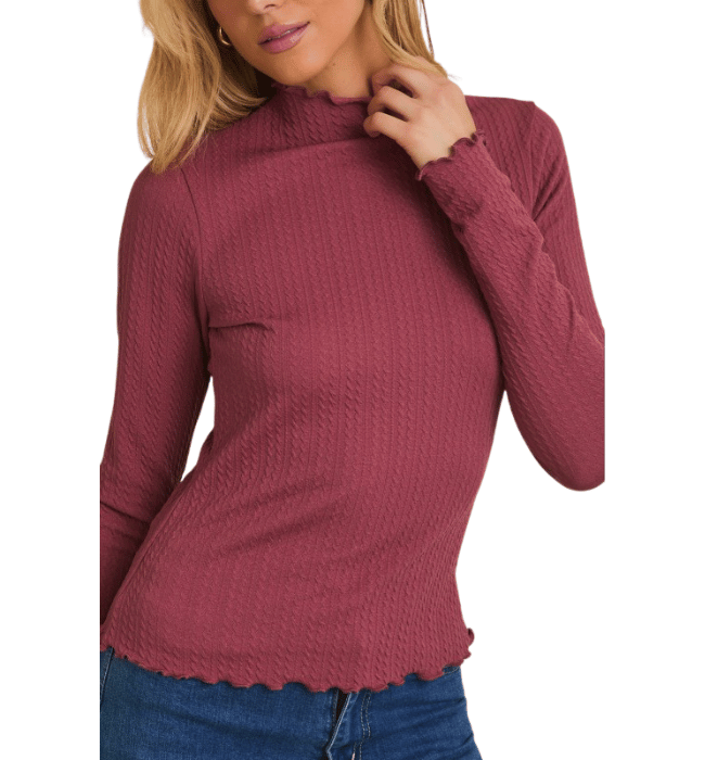 Kasey Lettuce Hem Top