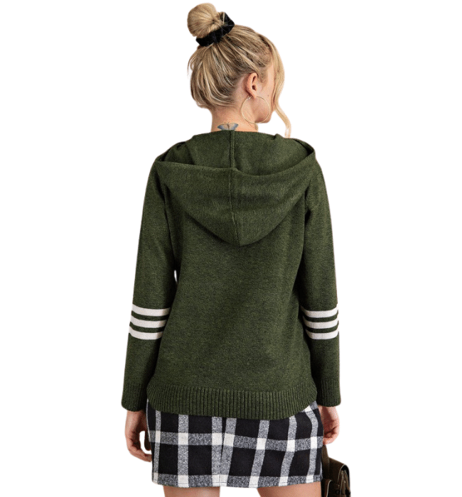 Varsity Hunter Hooded Sweater