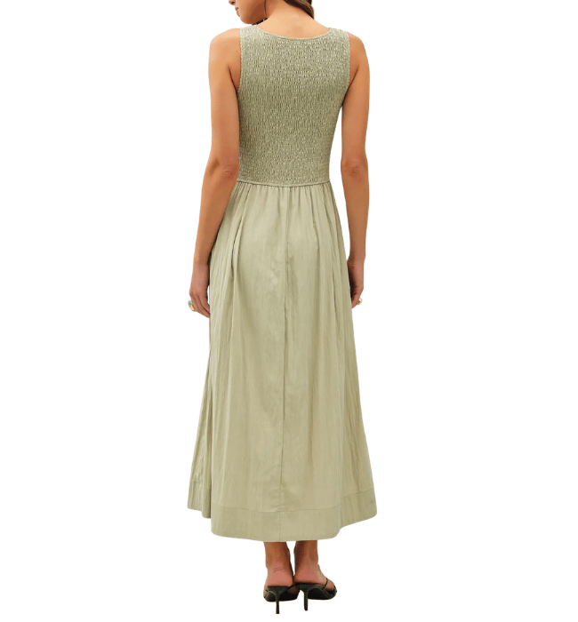 Jenny Boat Neck Midi Dress