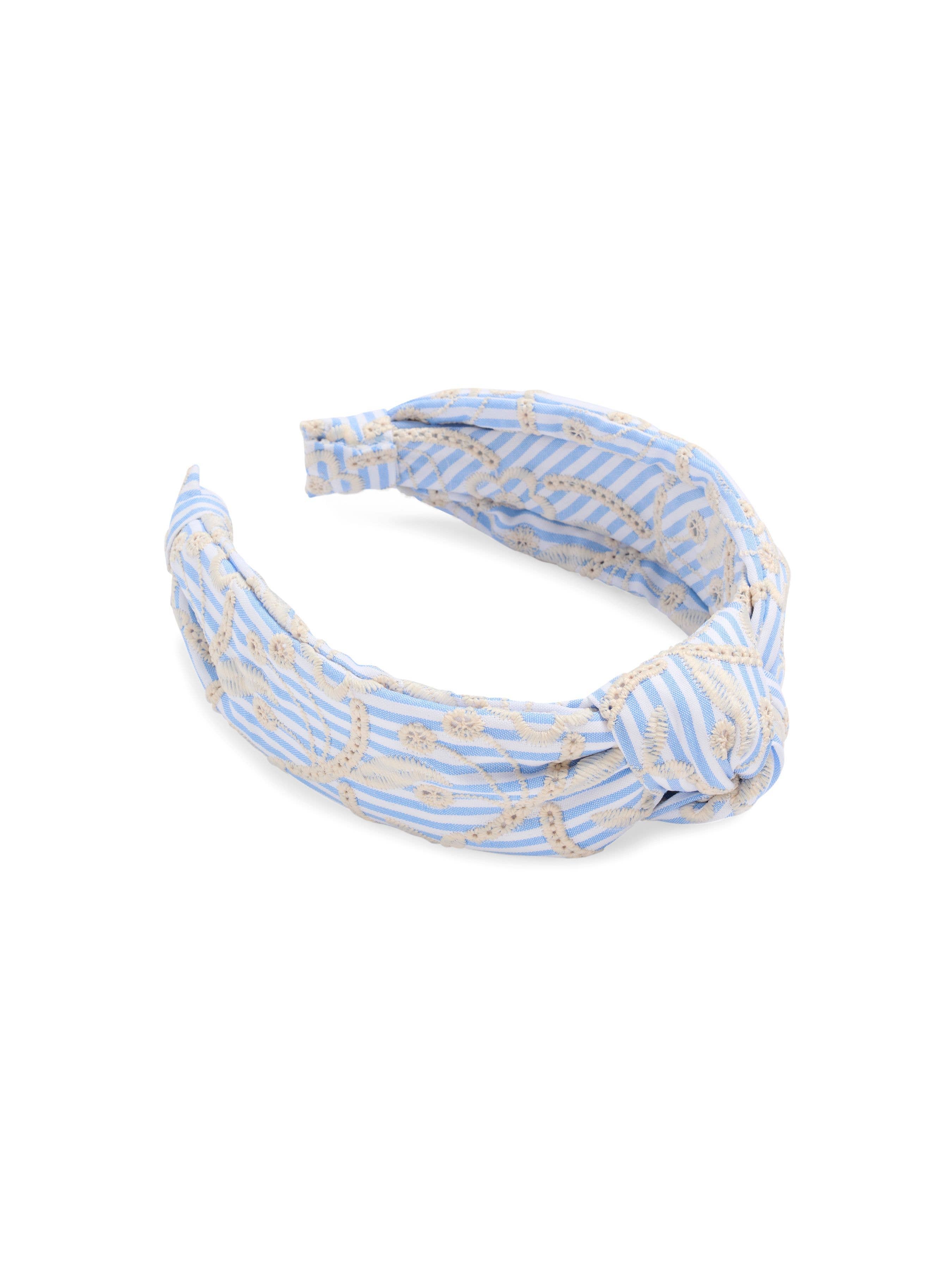 Eyelet Striped Headband