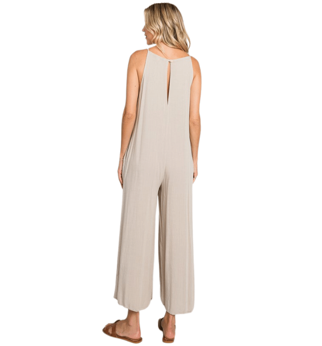 Maui Beige Relaxed Jumpsuit