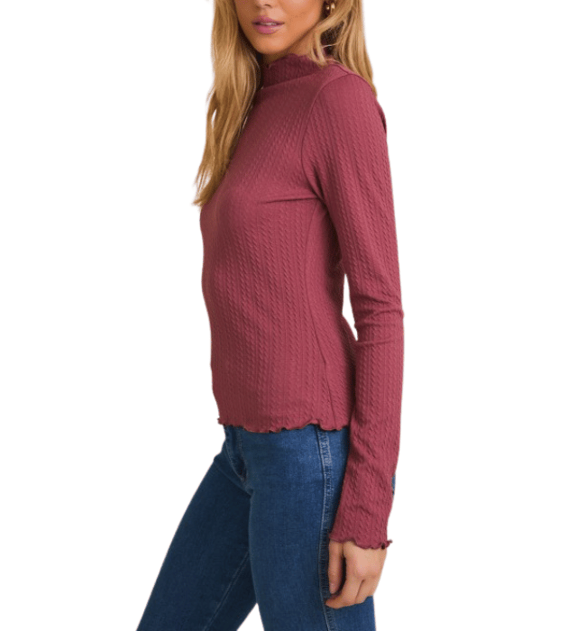 Kasey Lettuce Hem Top