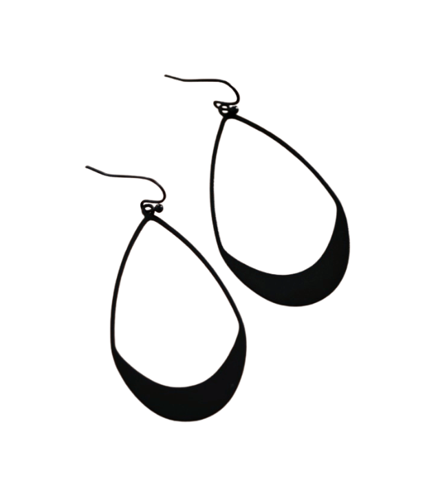 Metal Teardrop Earrings