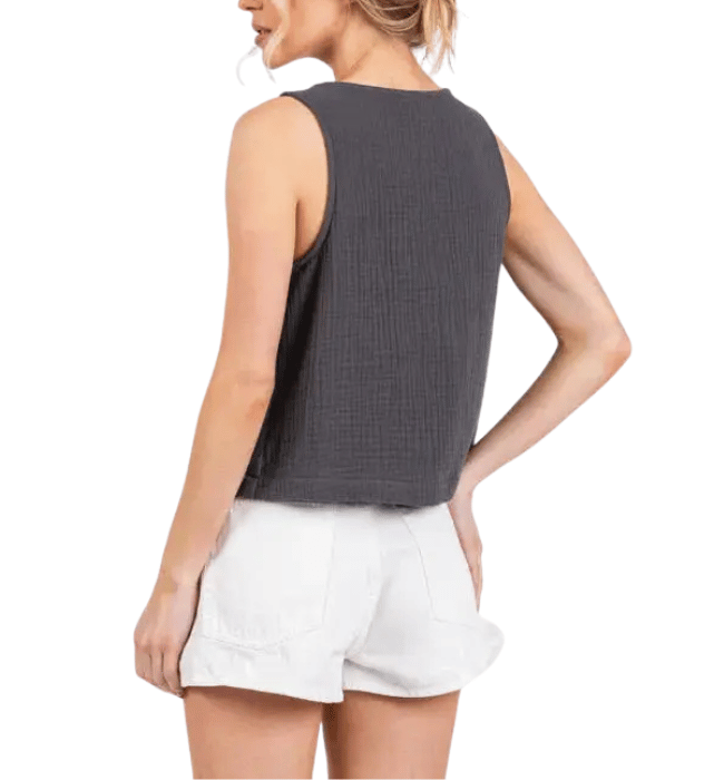 Katrina Gauze Sleeveless Top