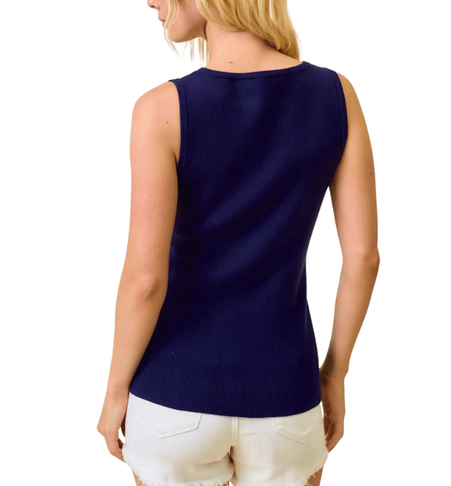 Erica Asymmetrical Button Tank