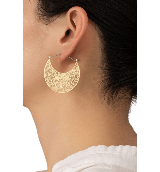 Brass Stamping Earrings