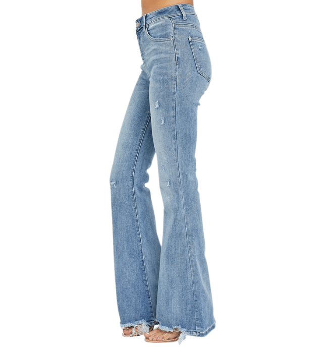 Haylan Medium Wash Flares