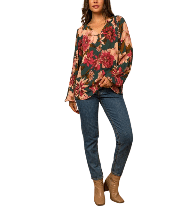 Darla Floral Print Blouse