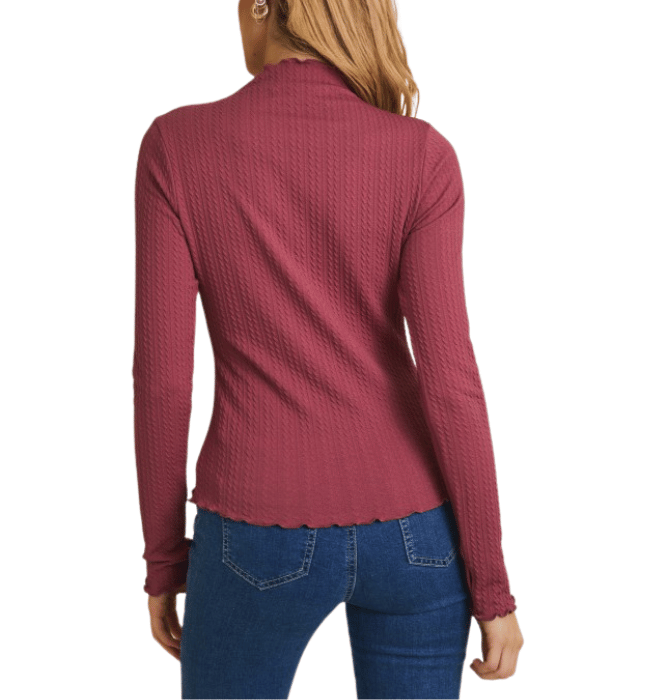 Kasey Lettuce Hem Top