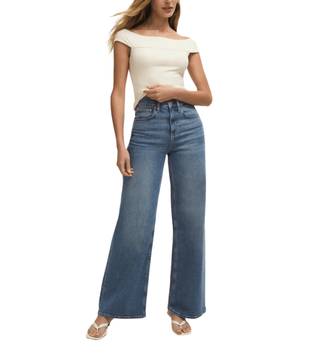 (Z SUPPLY) Second Skin Off Shoulder Top