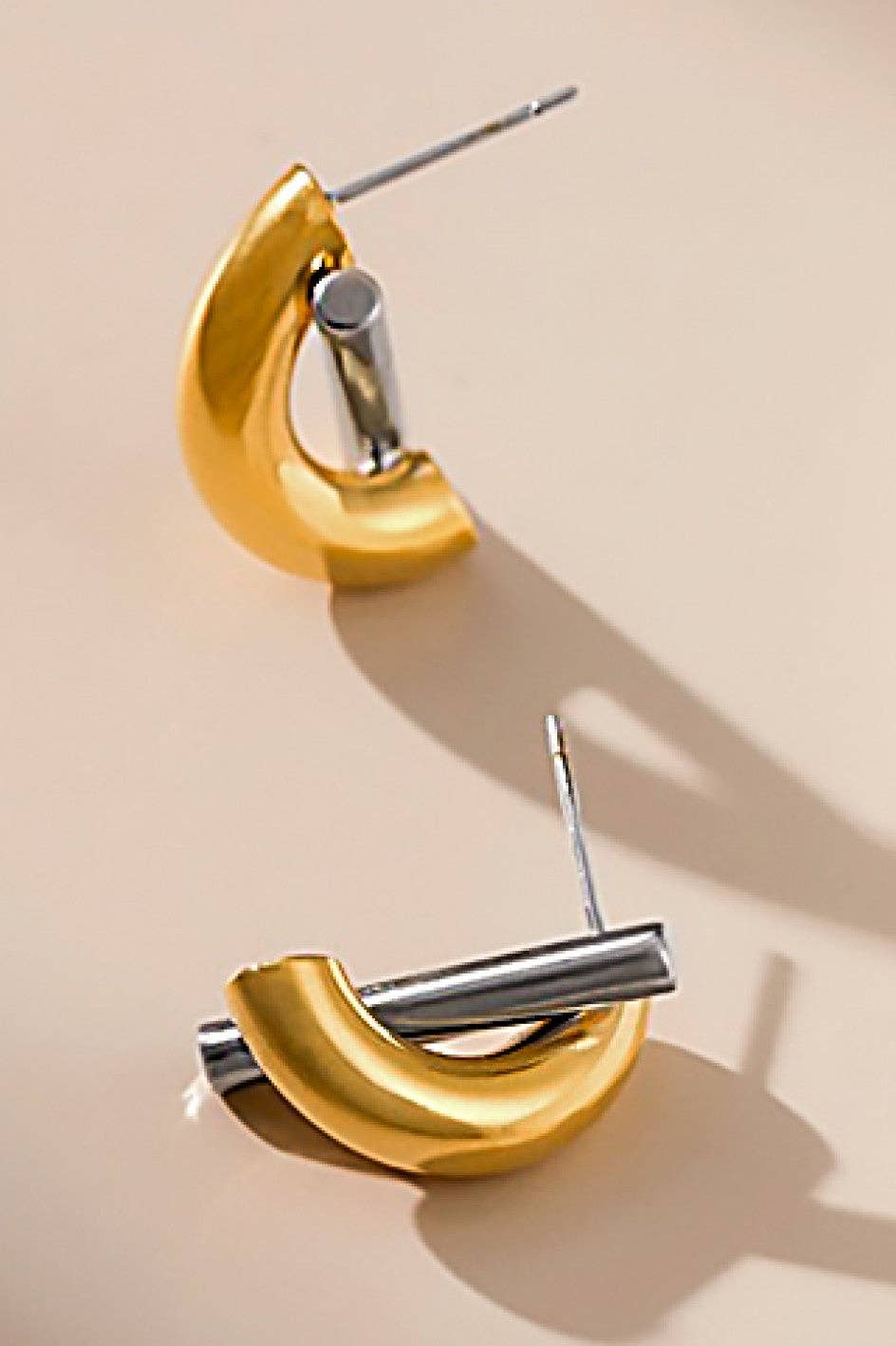 18K Gold PVD Plated Waterproof Stainless Steel Stud Earrings