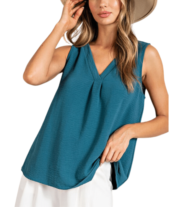 Ziba V-Neck Sleeveless Top