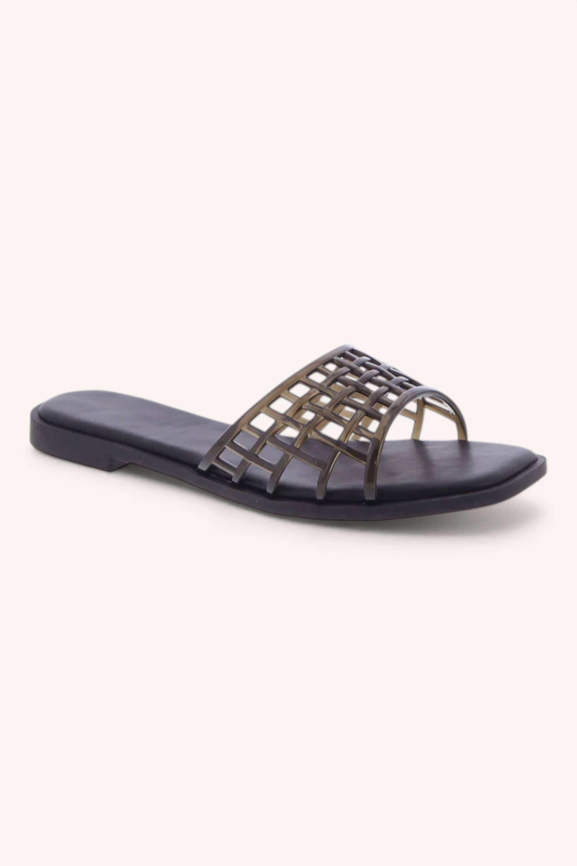 Jelly Woven Slide Sandals