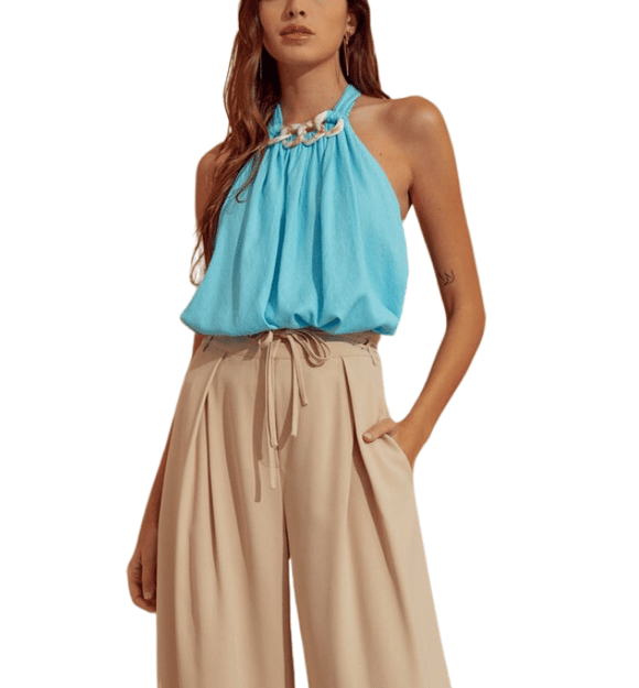 Laguna Chain Halter Top