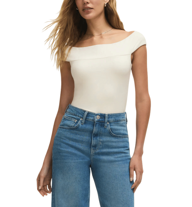 (Z SUPPLY) Second Skin Off Shoulder Top