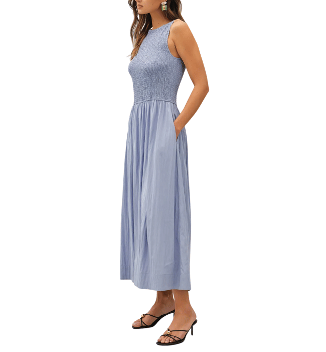 Jenny Boat Neck Midi Dress