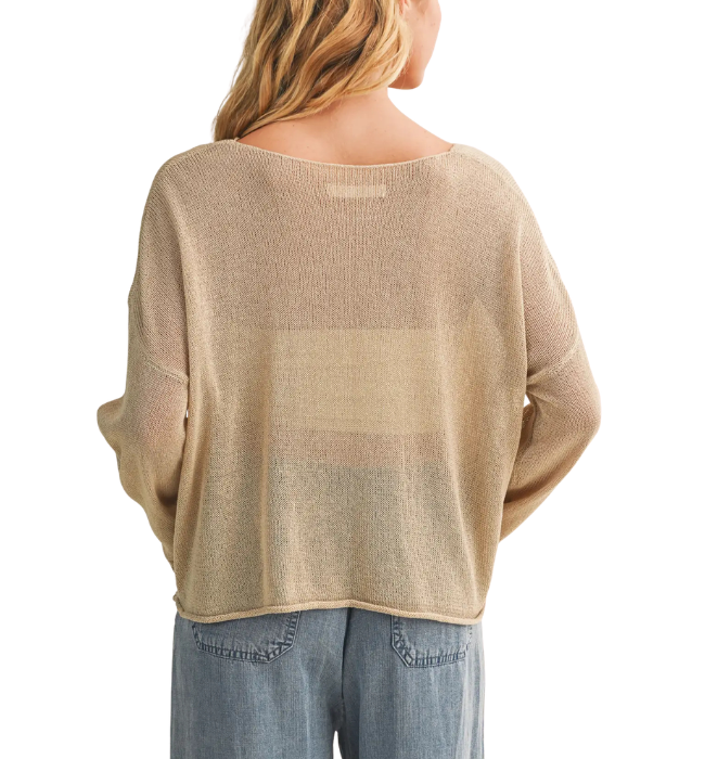 Mia Sheer Knit Pullover
