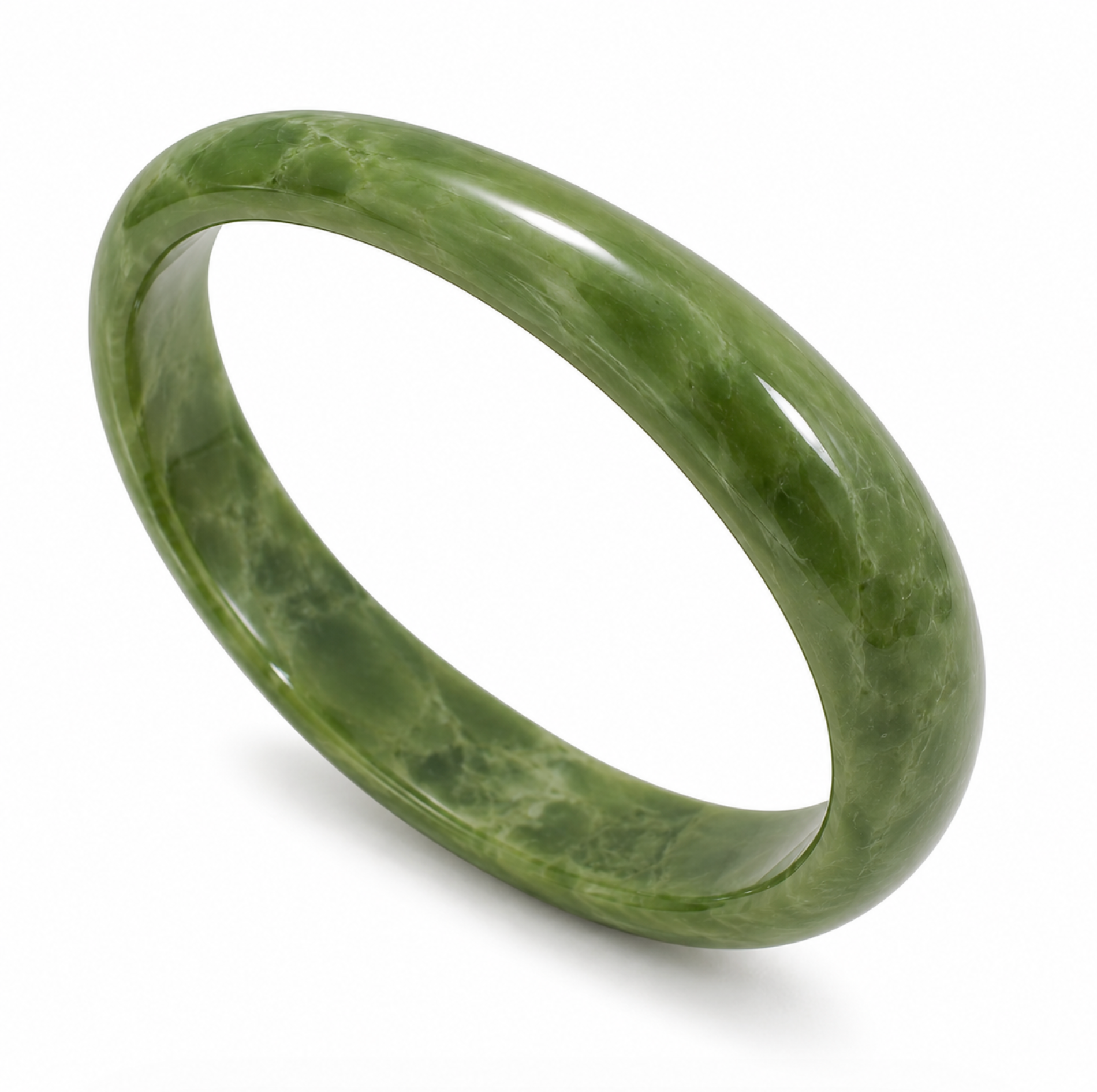 Monaco Green Acrylic Marble Bangle