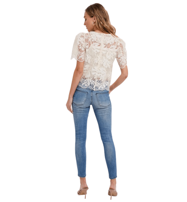 Cailey Embroidered Lace Top