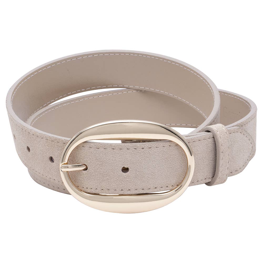 Genuine Suede Leather Belt