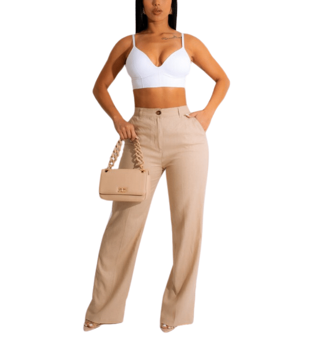 Brooke Linen Wide Leg Pant