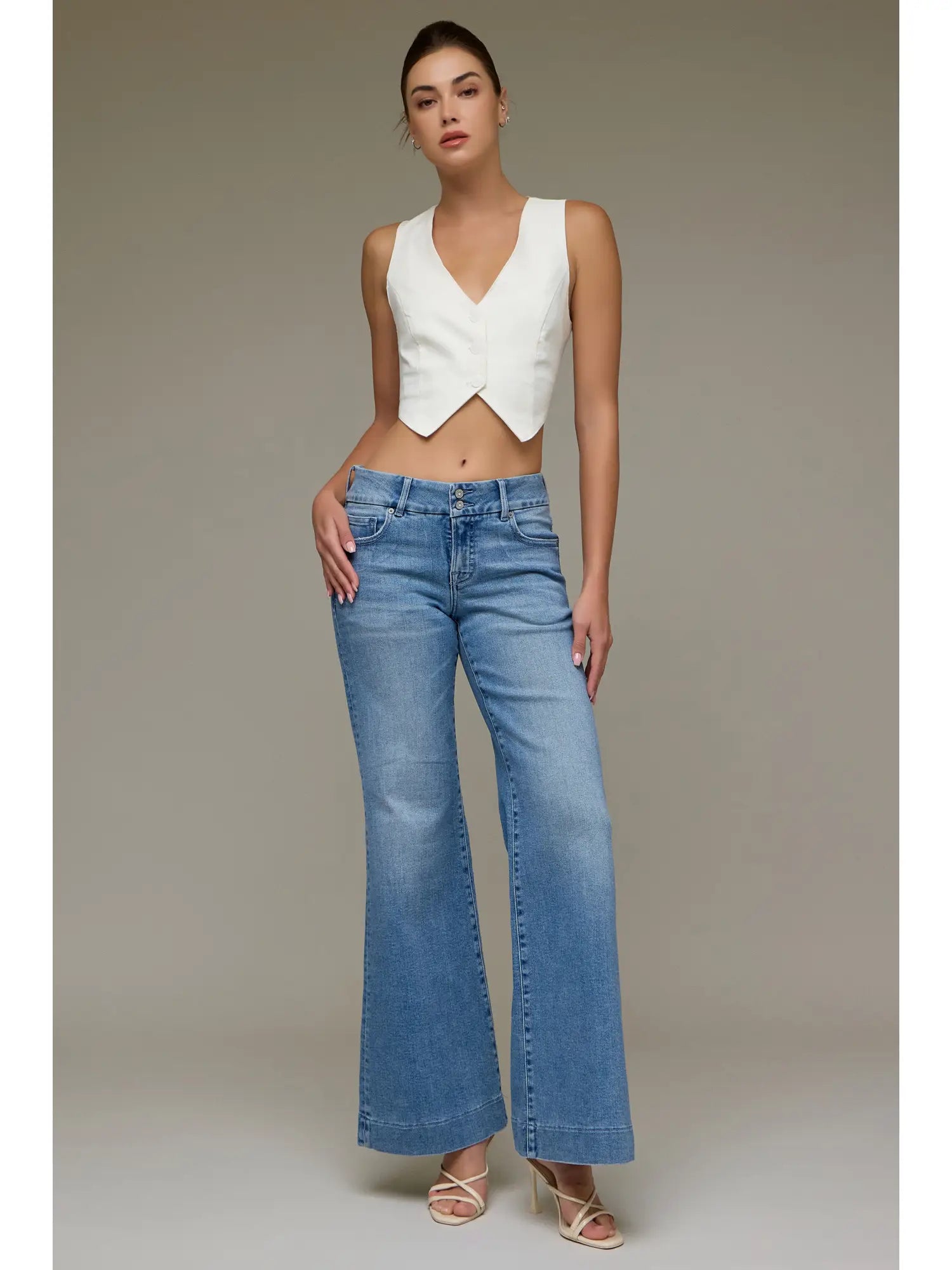 Happi Low Rise Comfort Flare Jeans