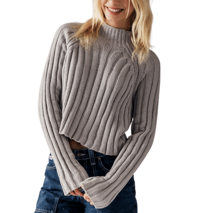 Griffyn Chenille Cropped Sweater