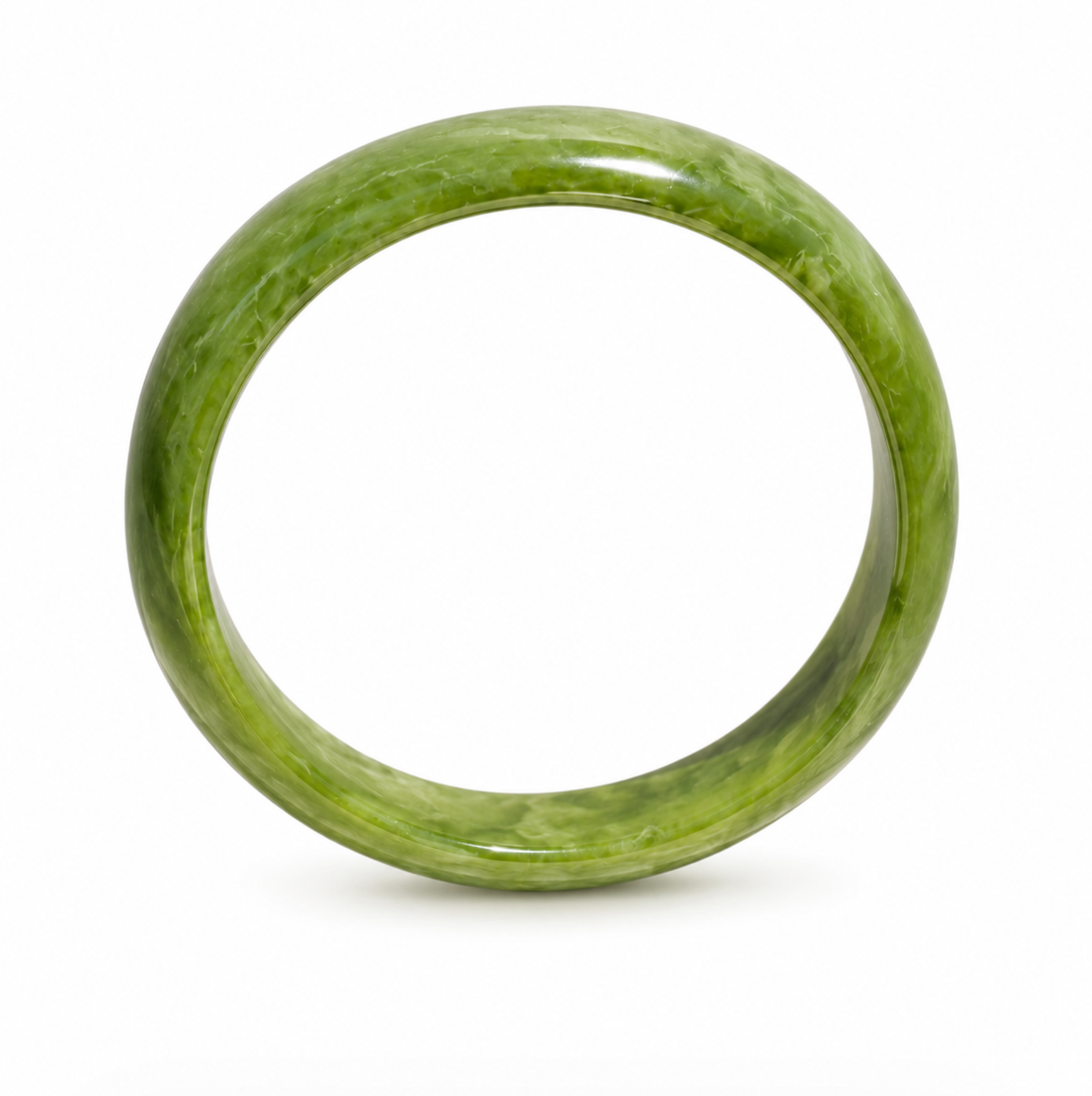 Monaco Green Acrylic Marble Bangle