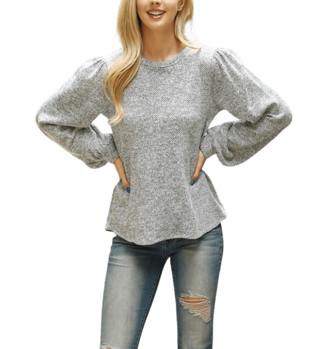 Tyra Textured Puff Sleeve Top