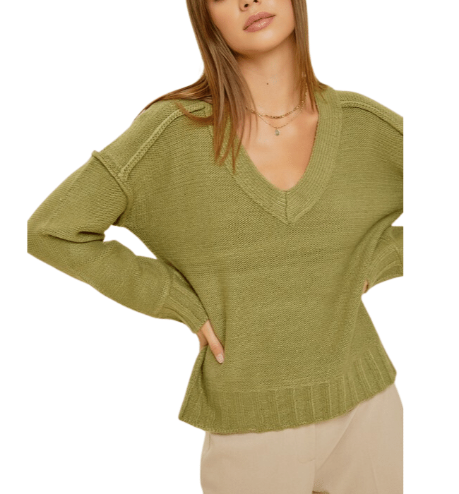Irma V Neck Knitted Sweater