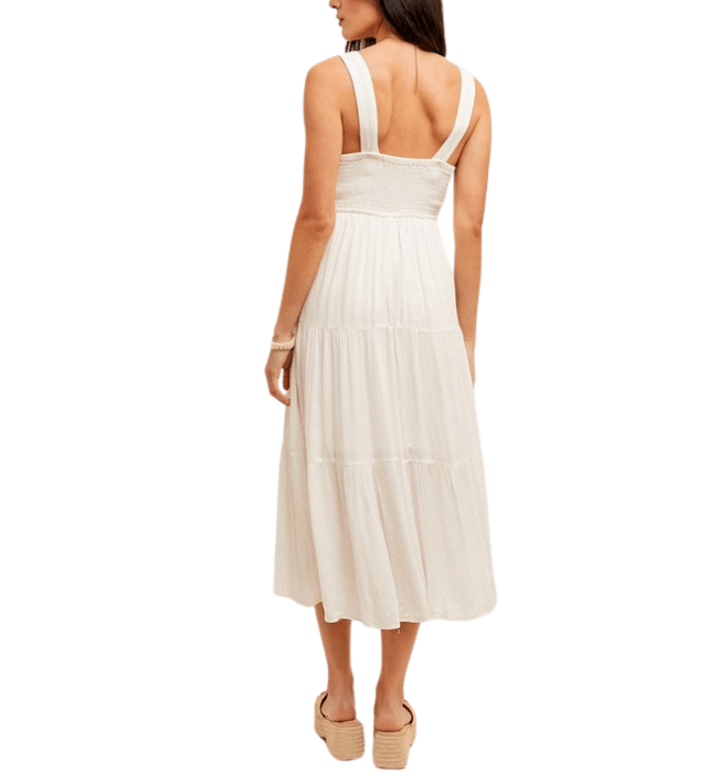 Mona Embroidered Tier Dress