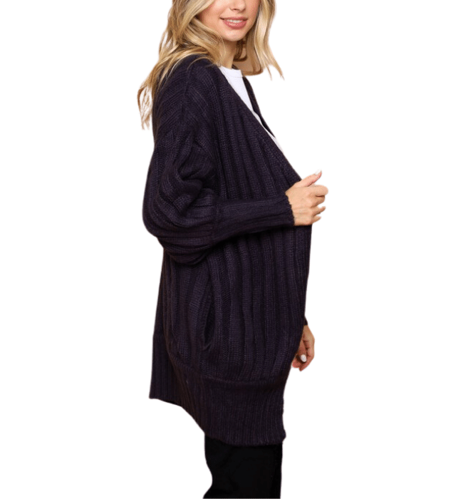 Ally Ribbed Cardigan