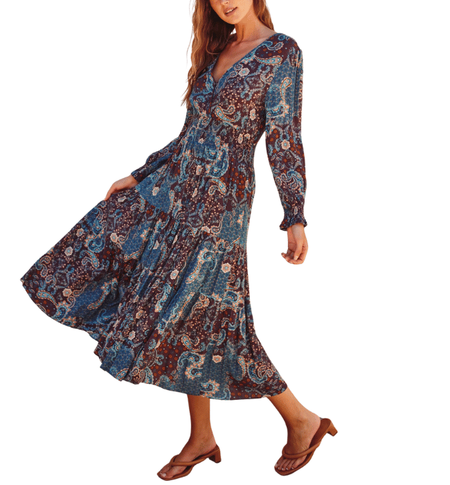 Magnolia Smocked Waist Tiered Dress