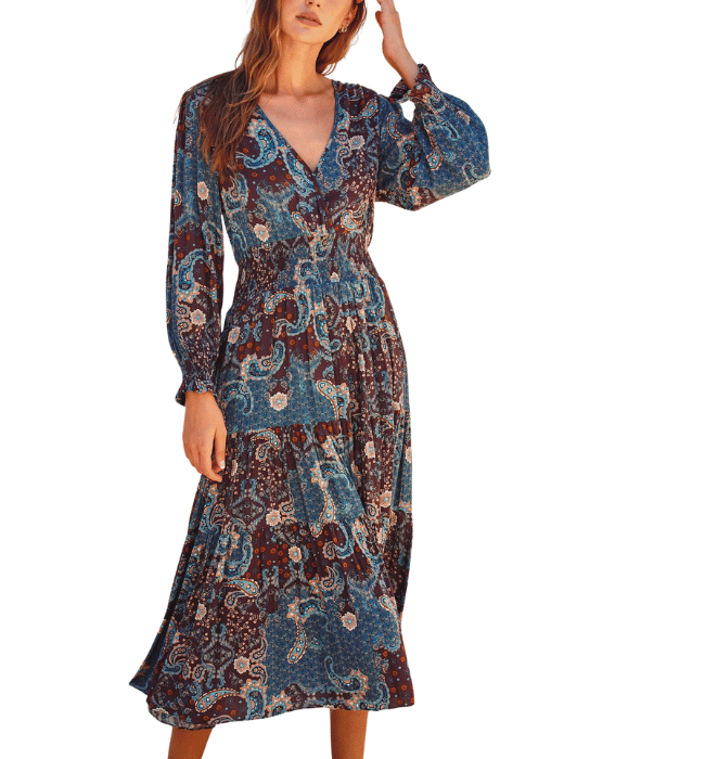 Magnolia Smocked Waist Tiered Dress