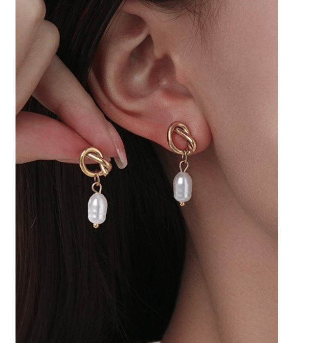 18K Stainless Steel Tarnish-Free Bow Knot Earrings