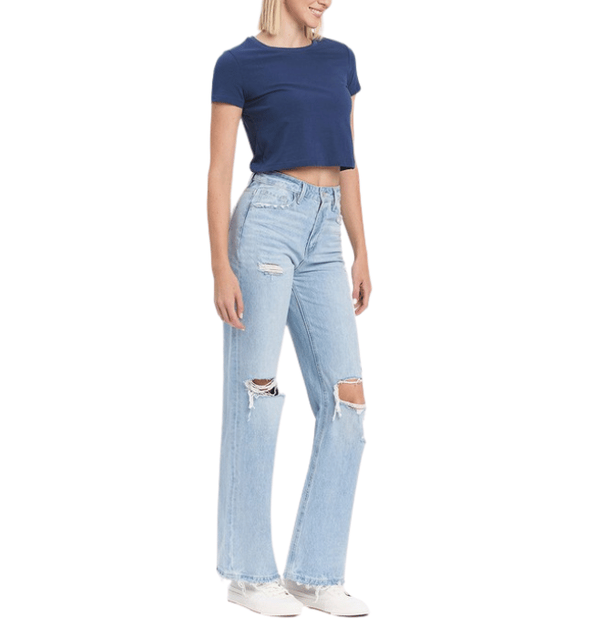 Anna 90's Distressed Jeans